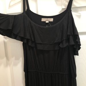 Loft cold shoulder a-line dress.